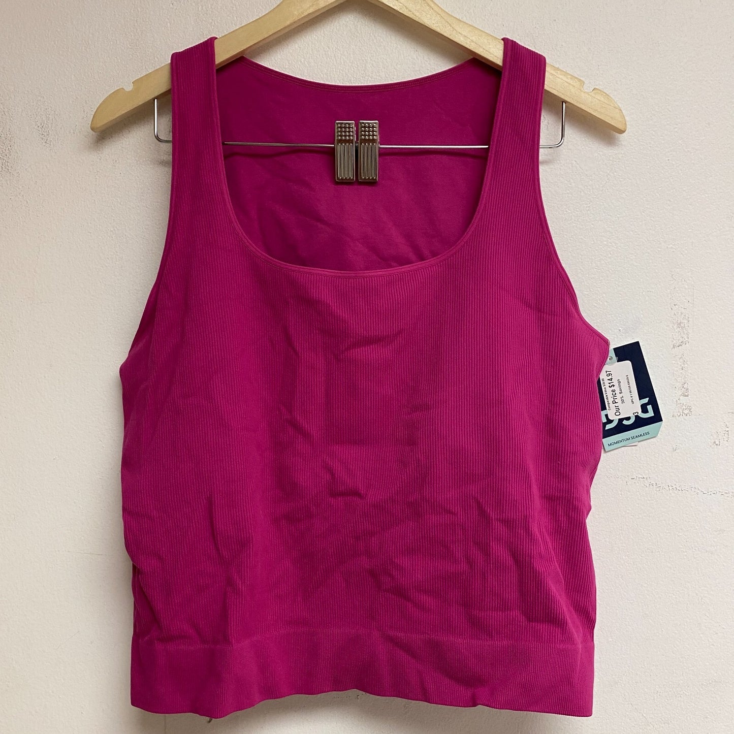 DSG Womens Momentum Seamless Crop Tank Raspberry Ice DAW23303 BRAND NEW