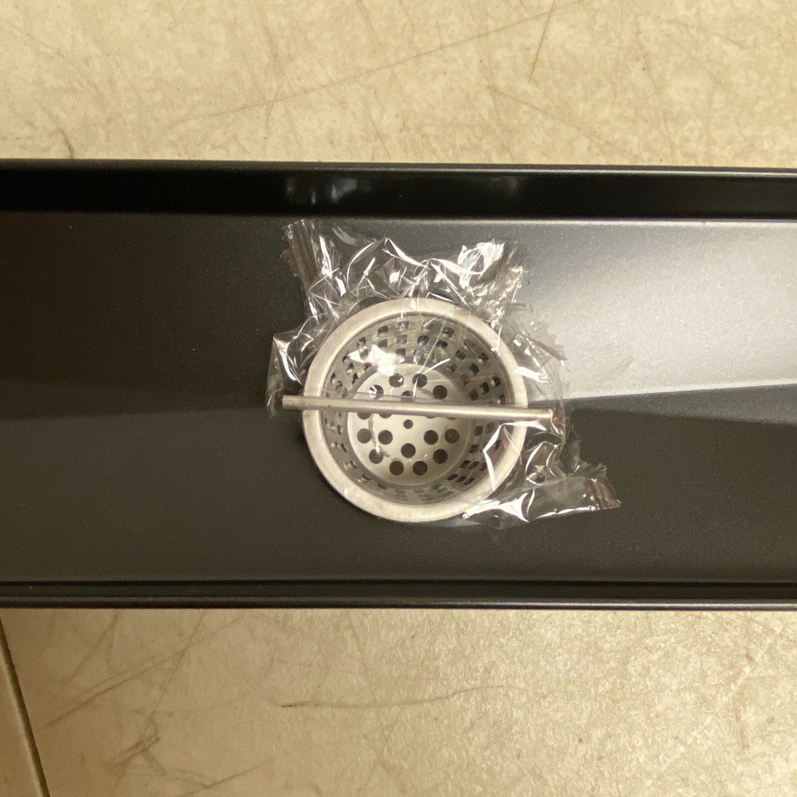 Signature Hardware 48" Carmen Outdoor Linear Shower Drain -with Drain Flange -MB