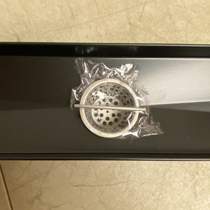 Signature Hardware 48" Carmen Outdoor Linear Shower Drain -with Drain Flange -MB