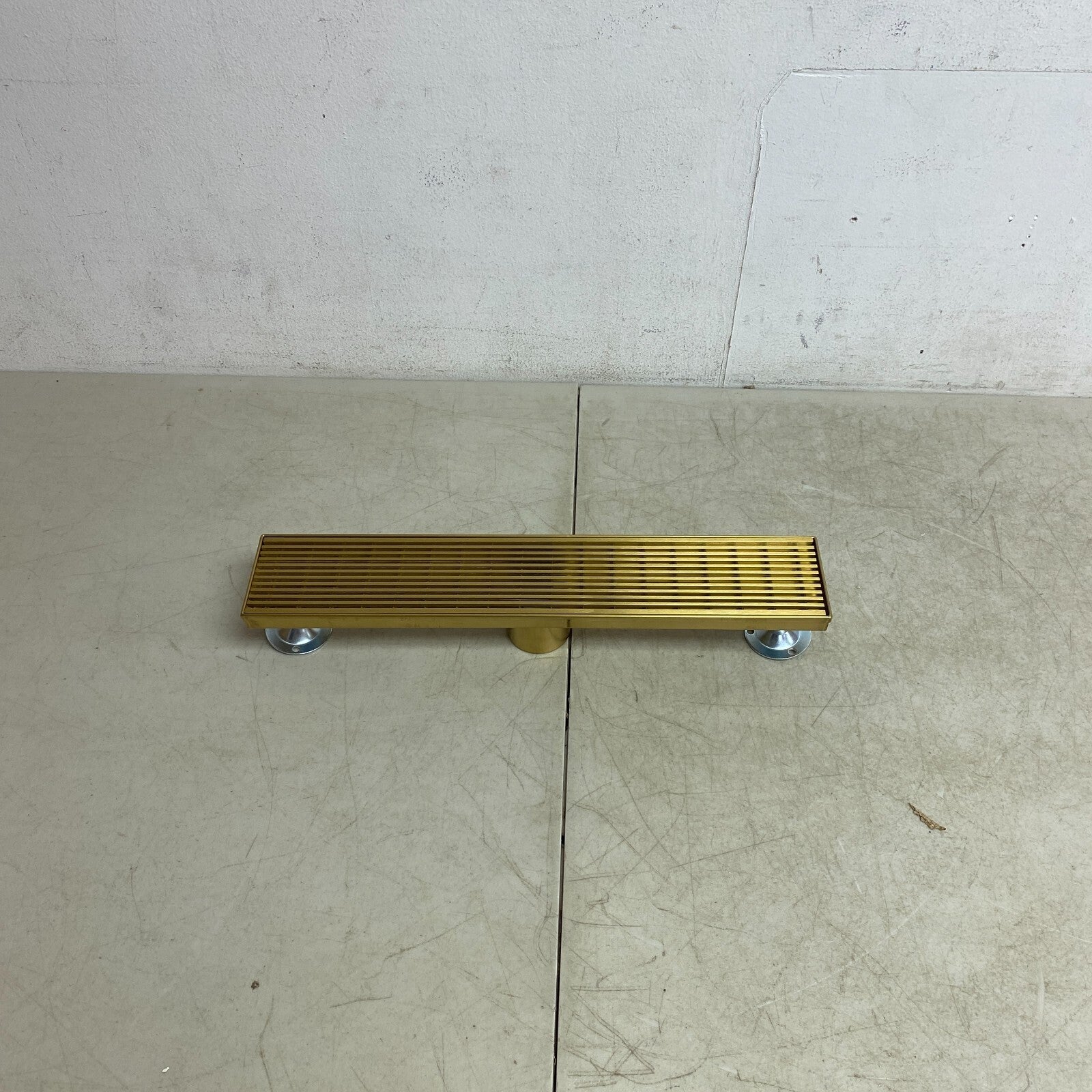 Signature Hardware 18" Carmen Linear Shower Drain - Brushed Gold