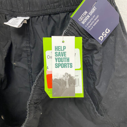 DSG 6.5" Men's Casual Cotton Short PURE BLACK Solid  DAM22100