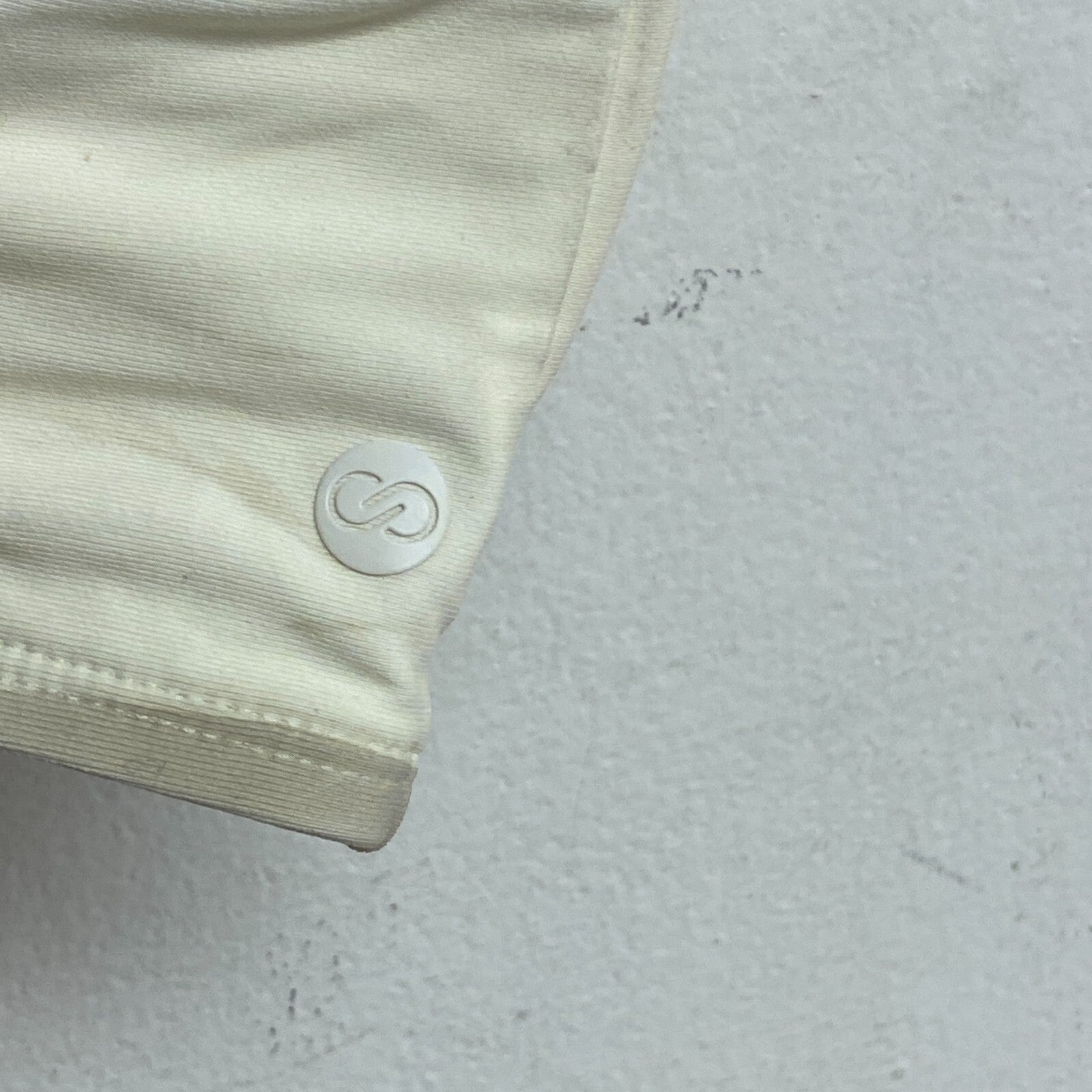 Calia Women's Triangle Bikini Top Wavy Block Neutral WSA23201PRT Brand New!