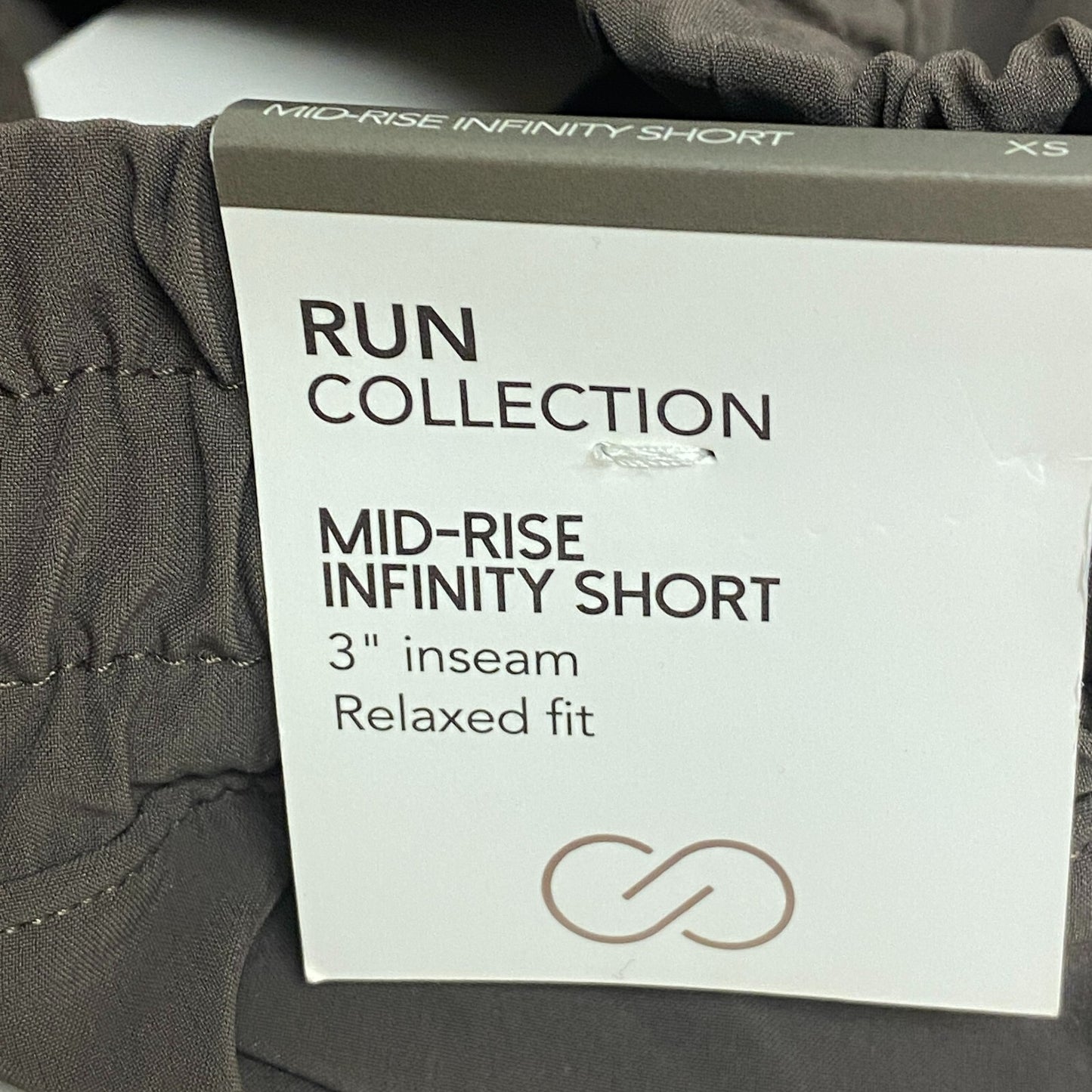 Calia Womens 3 in Mid Rise Infinity Run Short Coffee Grounds Relaxed WAX12336