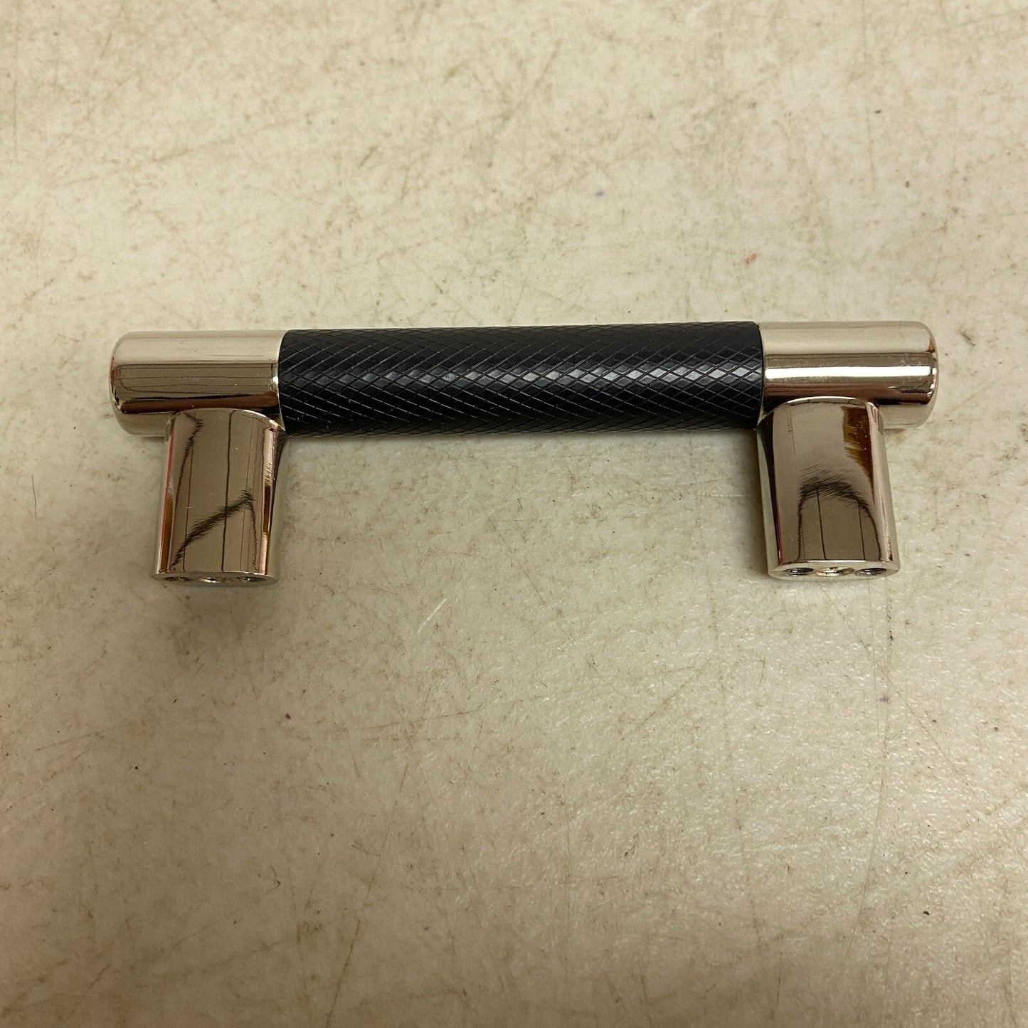 Signature Hardware 3" JERICO CABINET PULL - POLISHED NICKEL/BLACK BRONZE