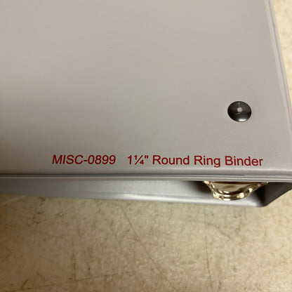Federal Insurance 1 1/4" Round Ring Binder , #1196-1CP