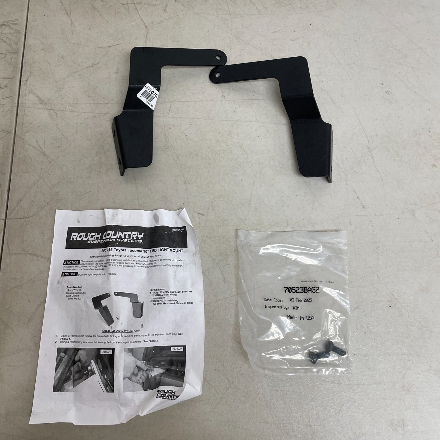 Rough Country Hidden Bumper Mounts for 30″ LED Light Bar Fits Toyota Trucks