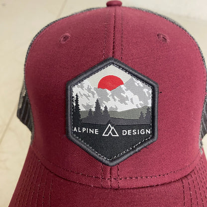Alpine Design Men's AD M Patch Trucker Maroon ADMA3005