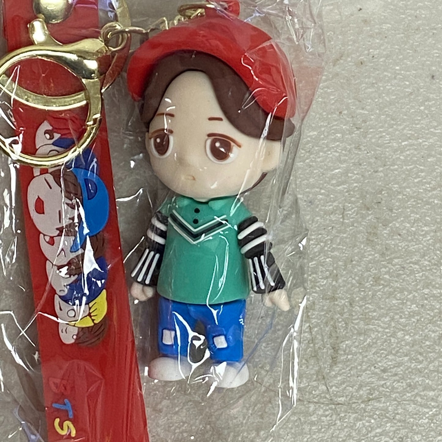 Assorted Silicon Keychain with Tinny 3D BTS Member KPOP BTS BT21 Korean Kawaii