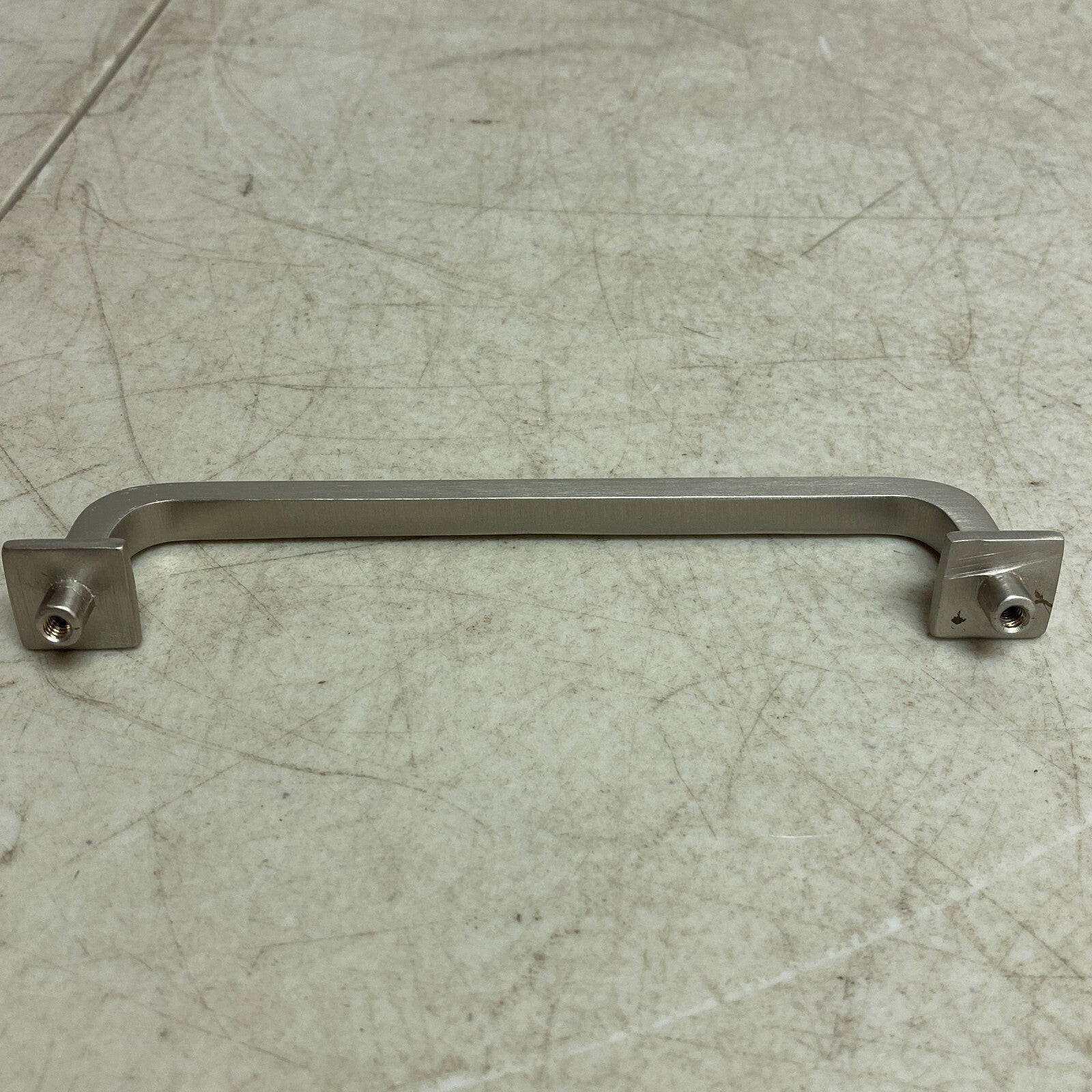 Signature Hardware 6" Klein Solid Brass Cabinet Pull - Brushed Nickel