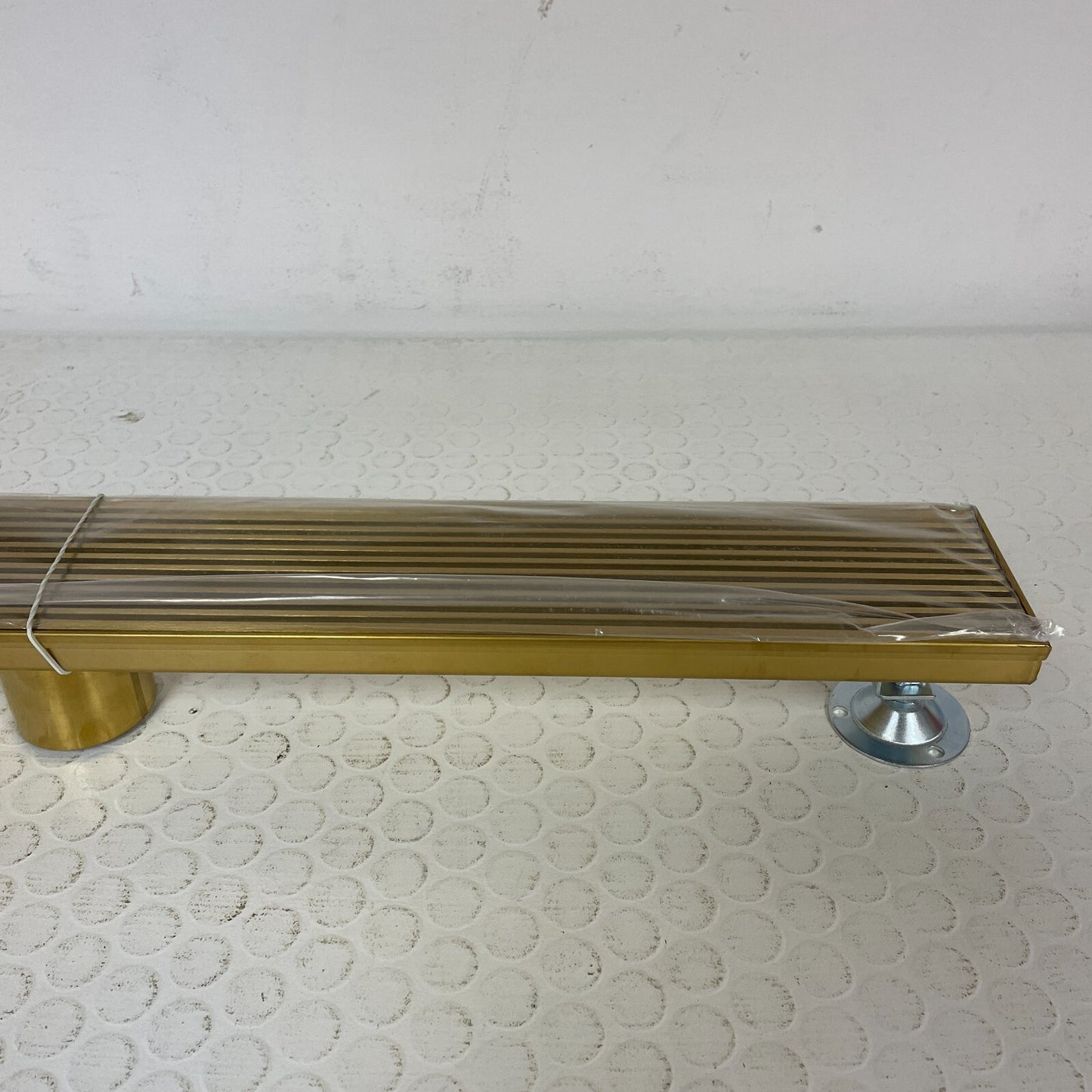 Signature Hardware 28" Carmen Linear Shower Drain - Brushed Gold