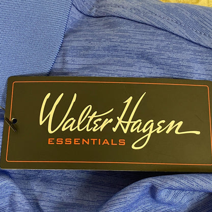 Walter Hagen Essentials Menâs Space Dye Golf Polo Daybreak Blue MGA31151