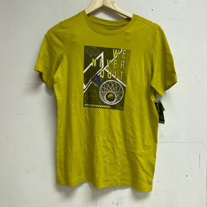 DSG Boys Solid Cotton Graphic Tee Warm Olive Never Quit DAB21108 BRAND NEW