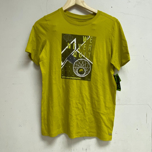 DSG Boys Solid Cotton Graphic Tee Warm Olive Never Quit DAB21108 BRAND NEW