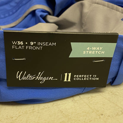 Walter Hagen Men's Performance 11 Golf Shorts Blueberry Pie Blue MGA14600