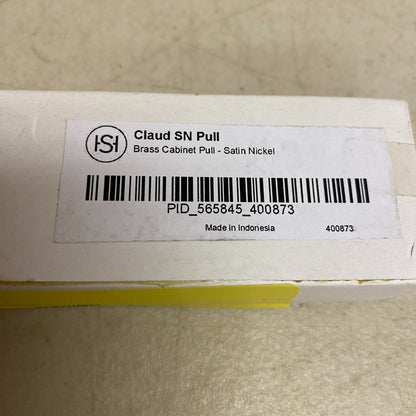 Signature Hardware Brass cabinet pull Satin Nickel Claud SN Pull