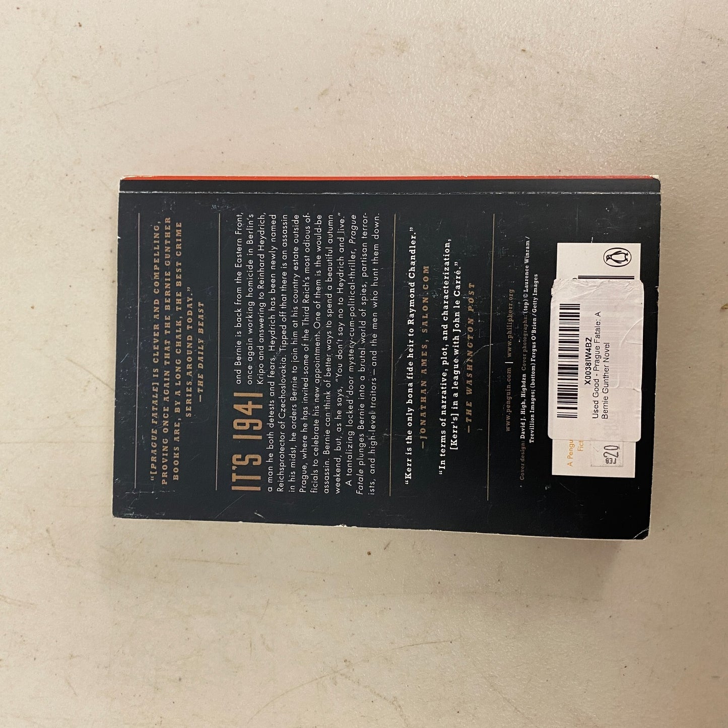 Prague Fatale: A Bernie Gunther Novel - Paperback By Kerr, Philip, G.P. Putnam's