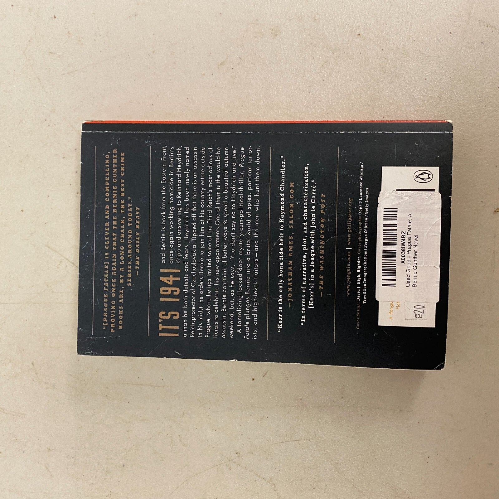 Prague Fatale: A Bernie Gunther Novel - Paperback By Kerr, Philip, G.P. Putnam's