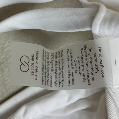 Calia Women's Low Support Triangle Bikini Top Pure White WSA23201 Brand New!