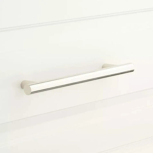 Signature Hardware 3-3/4" Avignon Brass Cabinet Pull Polished Nickel EH1082.4.PN