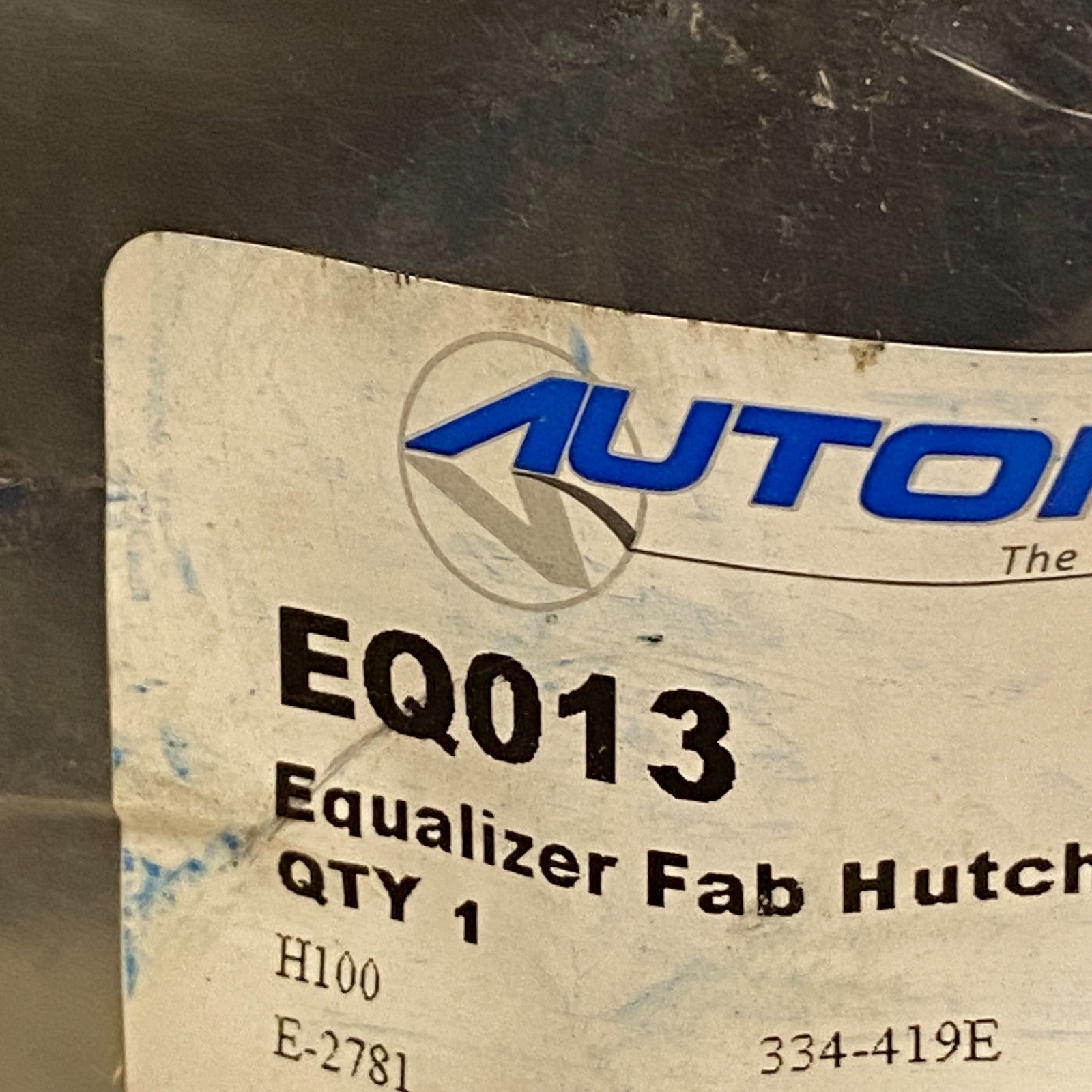 AUTOMANN Hutch Equalizer Beam Fabricated Steel with Bushing Model EQ013