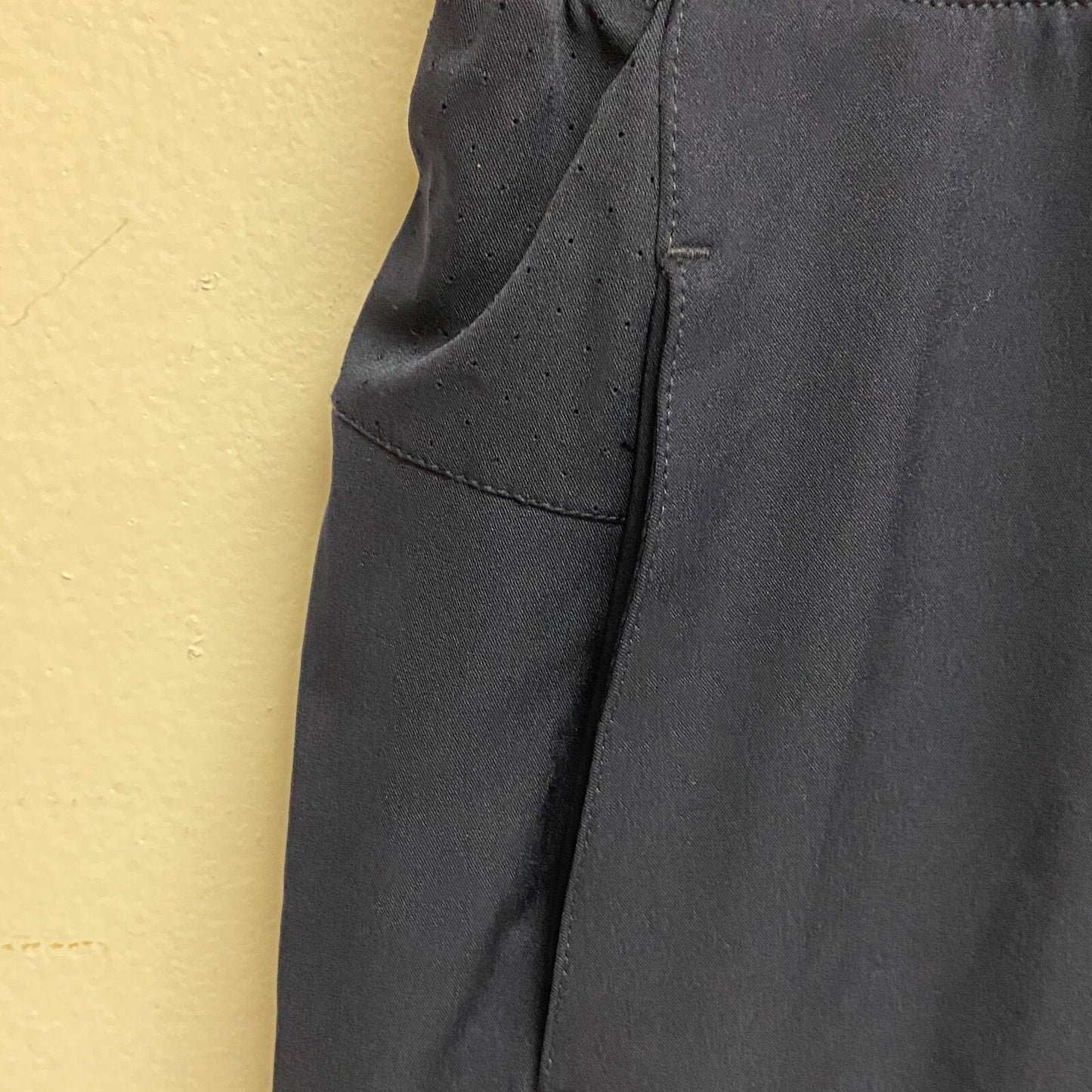 Lady Hagen Womens 16" Perforated Skort Dark Navy Solid Stylish Trendy WGH17432