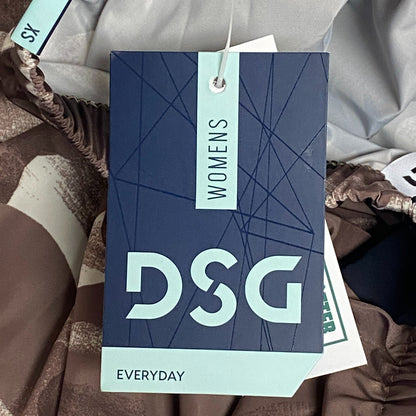 DSG Womens Parachute Pant Cyber Camo Brown Loose Fit Full length BOSSW23111PRT