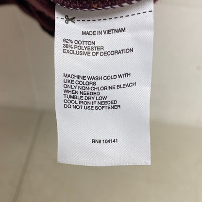 DSG X TWITCH + ALLISON Womens Cinched Short Sleeve Fleece Top Wine Tasting BOSSW