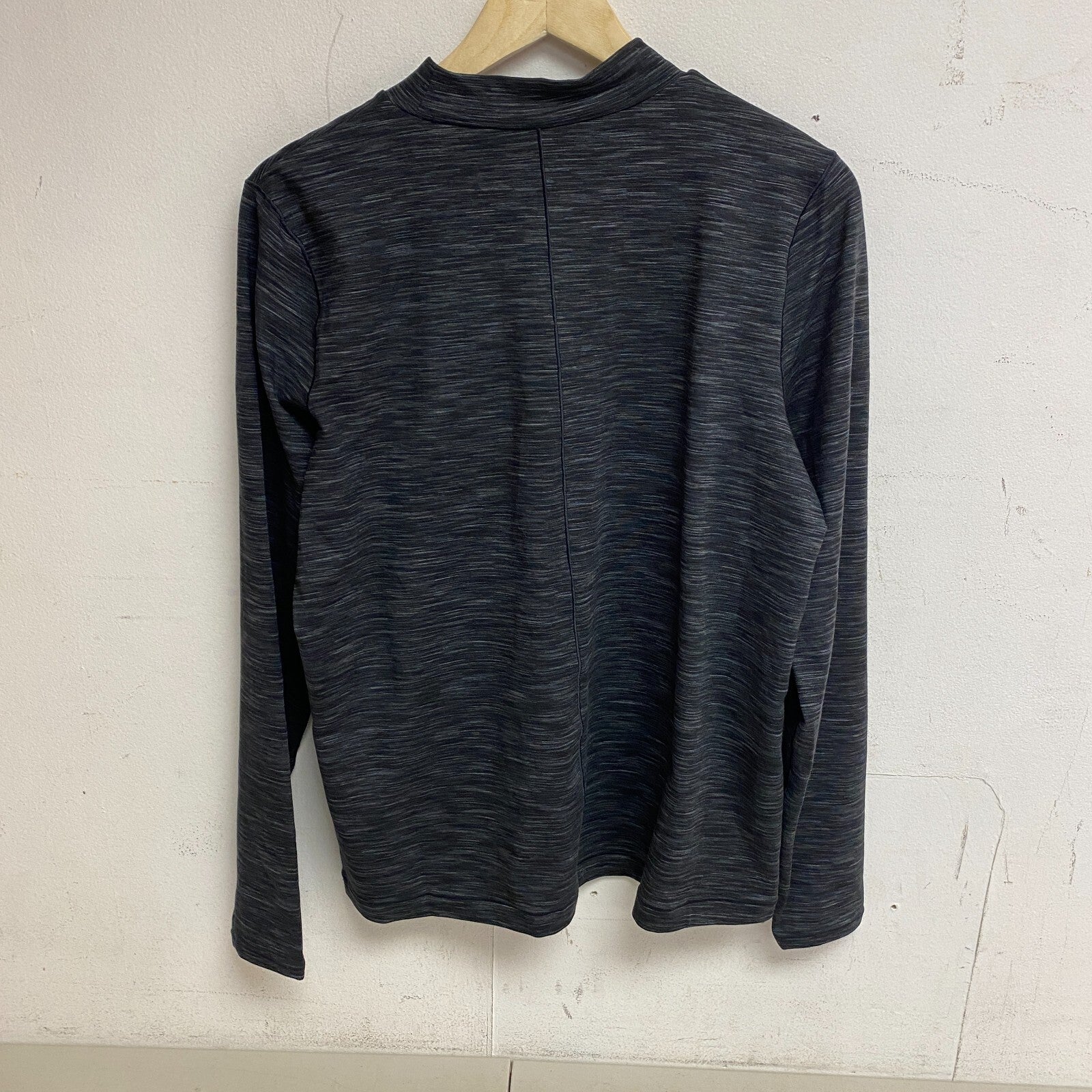 Alpine Design Women's W AD Field Knit Long Sleeve Mock Neck Black Space Dye New!