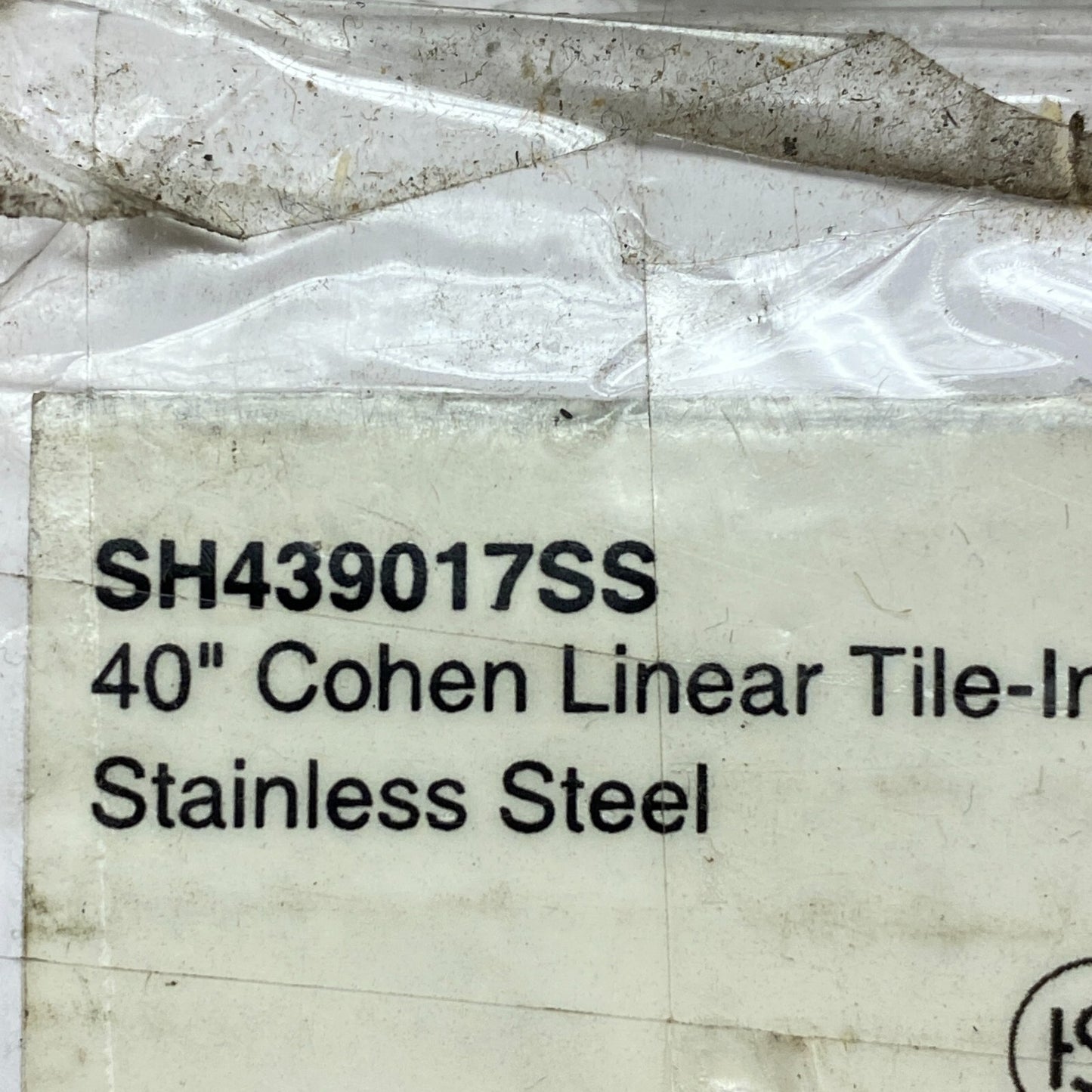 Signature Hardware 40" Cohen Linear Tile-In Shower Drain - Brushed Stainless....