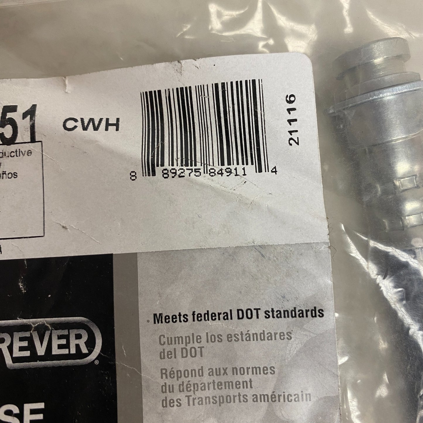 CARQUEST Brake Hydraulic Hose Black EPDM Rubber 16.75″ Model BHA620551