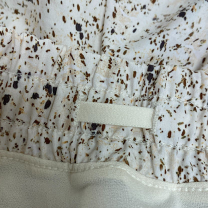 Calia Women's Mid Rise Infinity Run Shorts Freckle Dot Unbleached WAX12336PRT
