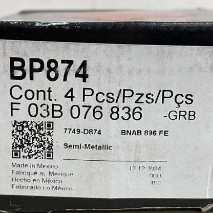 Bosch BP874 QuietCast Semi Metallic Rear Brake Pads Fits Mercedes ML430 ML55 ML