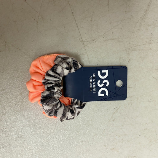 DSG Favorite Scrunchie 2 Pack Zebra Print/Neon Peach DSG-G-HC-FASC-2PK New!