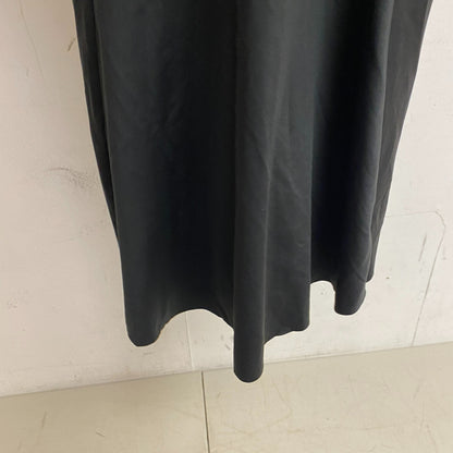 DSG Women's Flounce Dress Grounded Pure Black Sleeveless Solid DAW13328