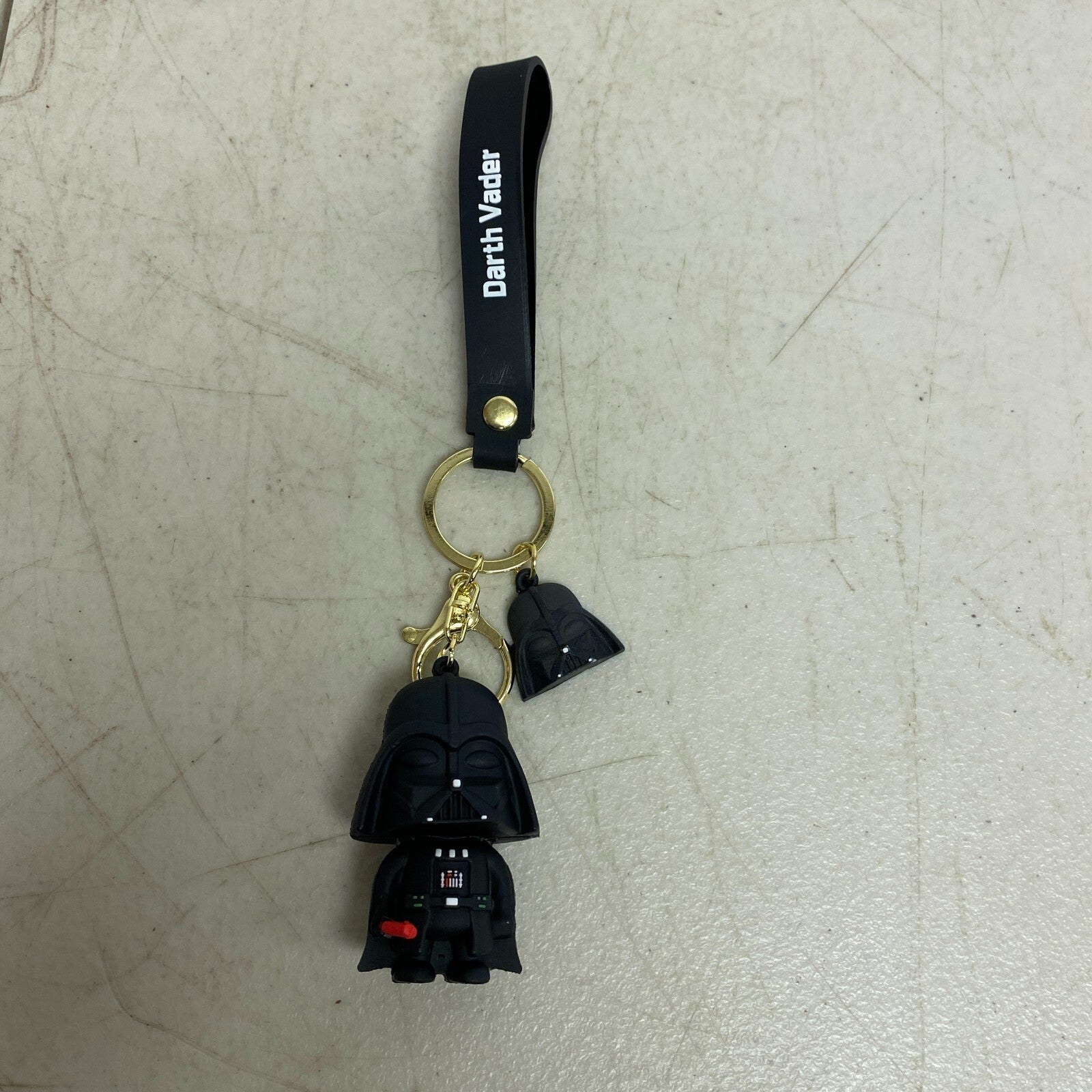 Assorted Silicone Star Wars Keychain With Darth Vader Accessory