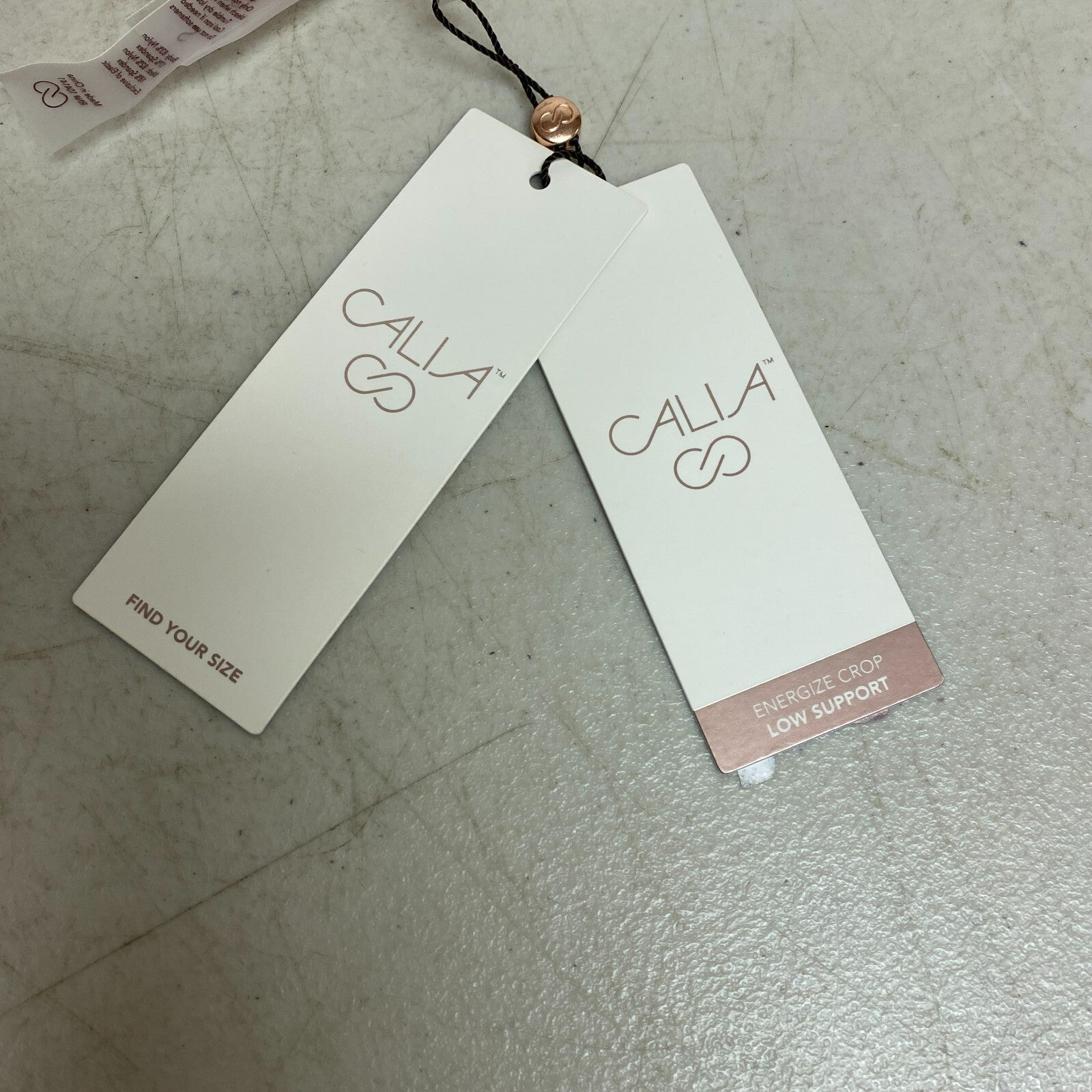 Calia Womens Low Support Crop Brami Apricot Aura Sleeveless Solid WAX17368