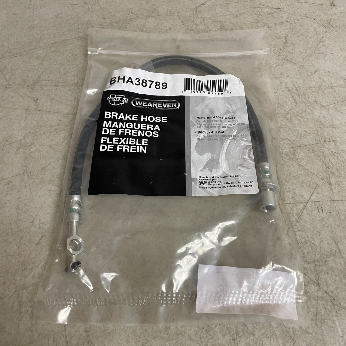 Carquest Wearever BHA38789 Brake Hose Assembly with Copper Washers