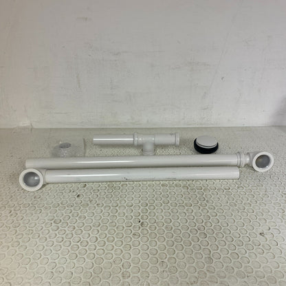 Signature Hardware 1-1/2" Tub Drain with Ball Swivel Overflow HP-004A-WHT-U