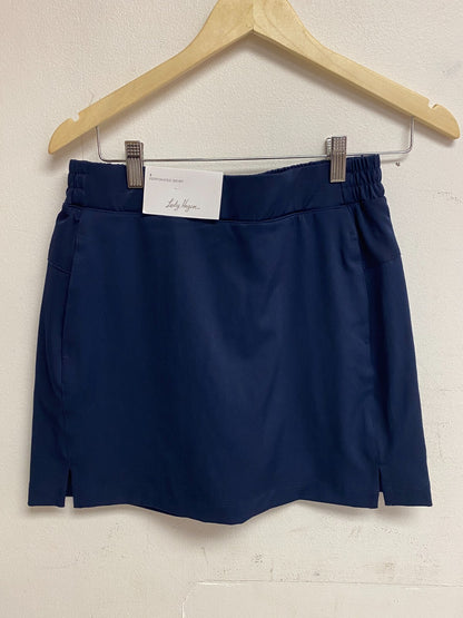 DSG Walter Hagen Women's 16â Perforated Golf Skort Navy Blue Polyester Spandex