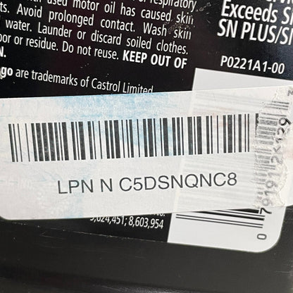 Castrol EDGE High Mileage 10W-30 Full Synthetic Motor Oil 1QT Bottle 10W30