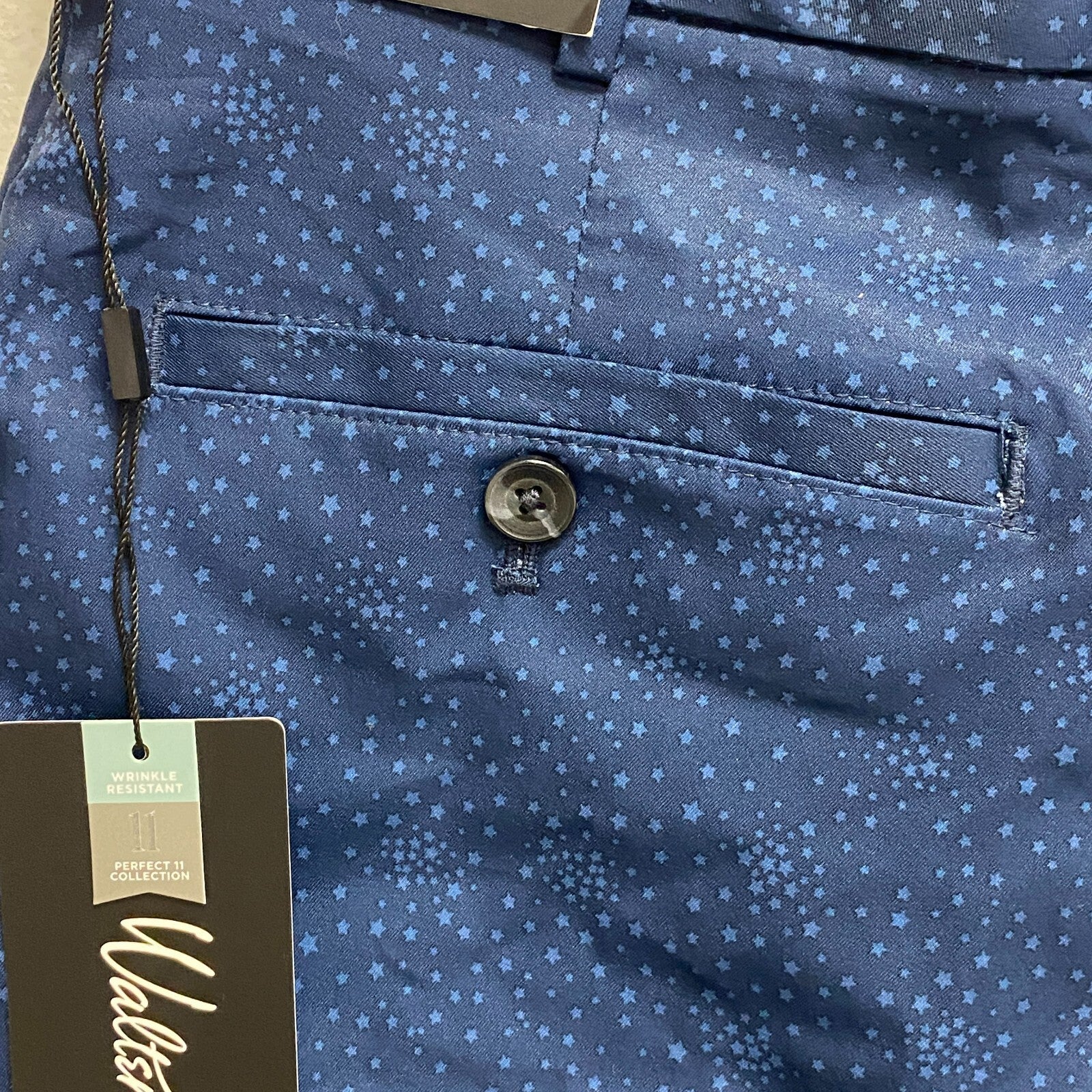 Walter Hagan Mens' 10 in P11 USA Star Print Short Stars Navy Summer MGA14183