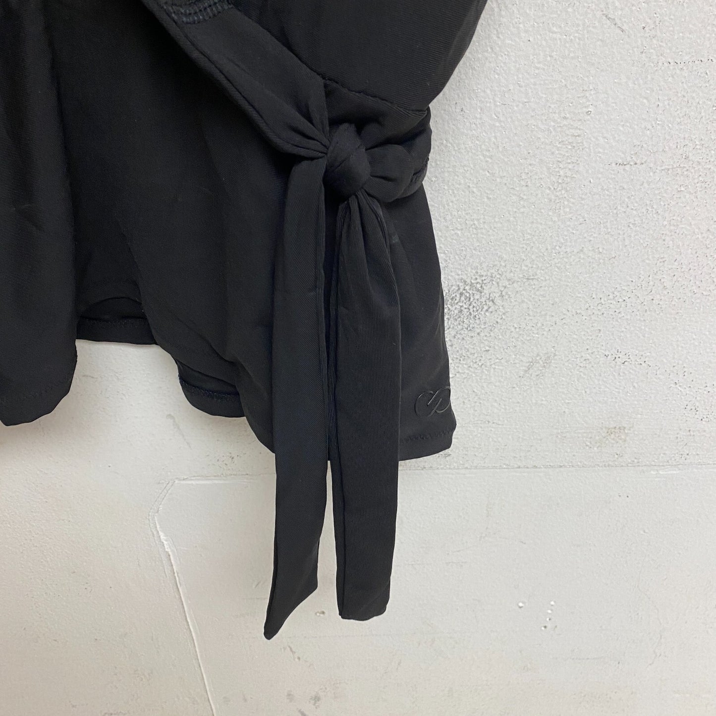 Calia Women's Top Swim Tie front Tankini Pure Black WSA22302 Brand New!