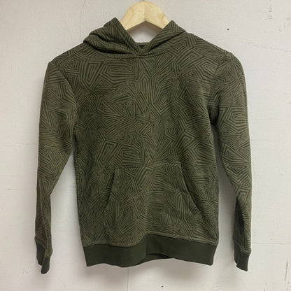 DSG Boys Printed Fleece Hoodie Skateboard Geo Green Long Sleeve DAB22400PRT