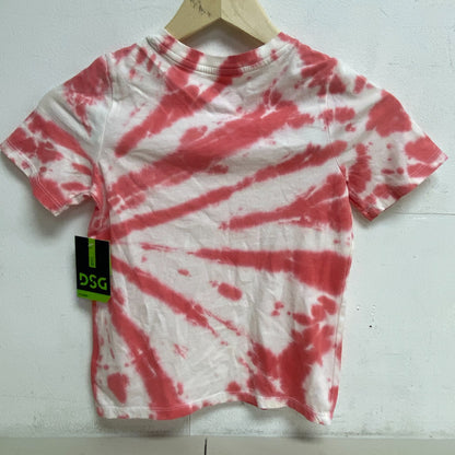 DSG Boys' Tie Dye Cotton Graphic T-Shirt Blazin Coral Sun Brst TD DAB12100