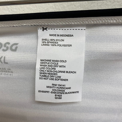 DSG Women's Swim Tomie Printed Bottom Even Striped Black/White  2314XAPRT New