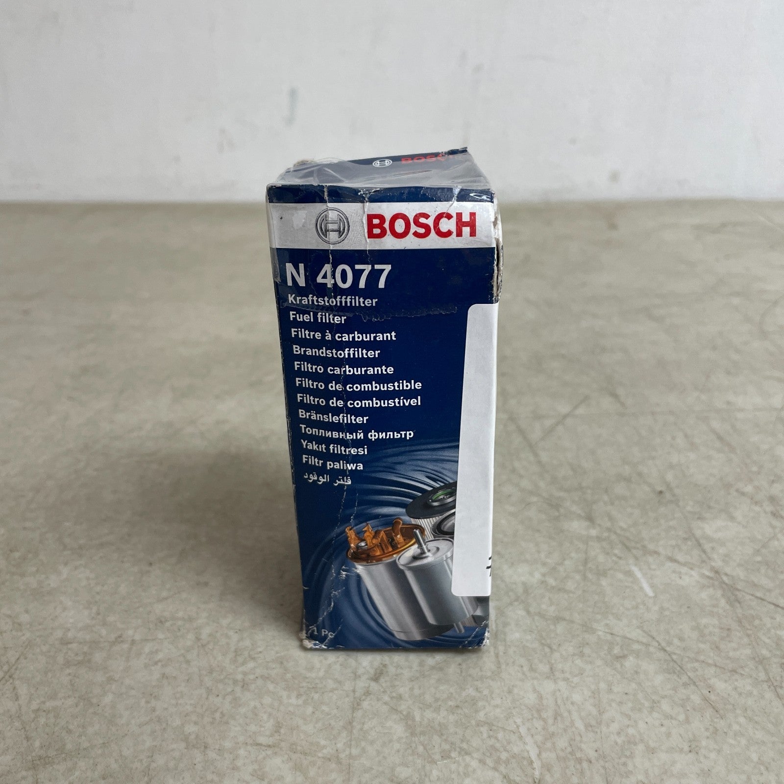 Bosch N4077 Diesel Fuel Filter Fits Mercedes 240D 300D 300SD 300TD