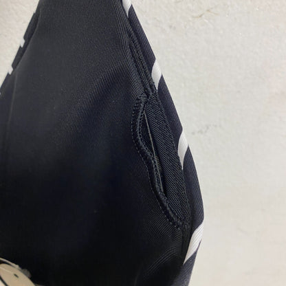 Calia Womens Triangle Strappy Tie Back Bikini Top Stripe Black/White WSA23201PRT