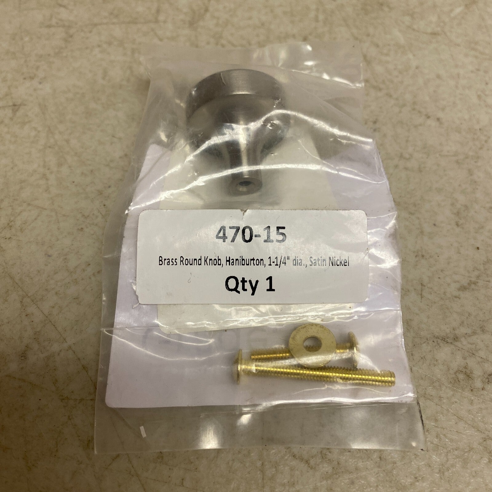 Schaub and Company 1 1/4" Diameter Knob in Satin Nickel