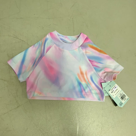 DSG Girls Crop Short Sleeve Swim Top Rash Guard Digital Gamer DSG8100PRTZ New