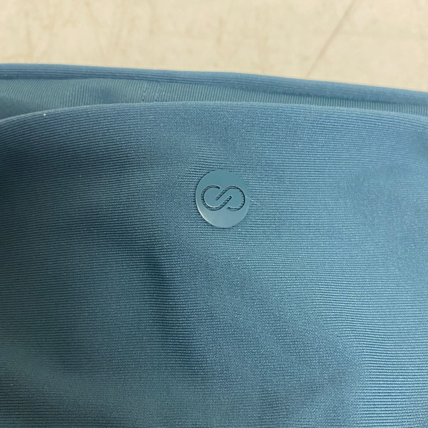 CALIA Women's Shirred Strapless Bandeau Deep Aqua WSA23202